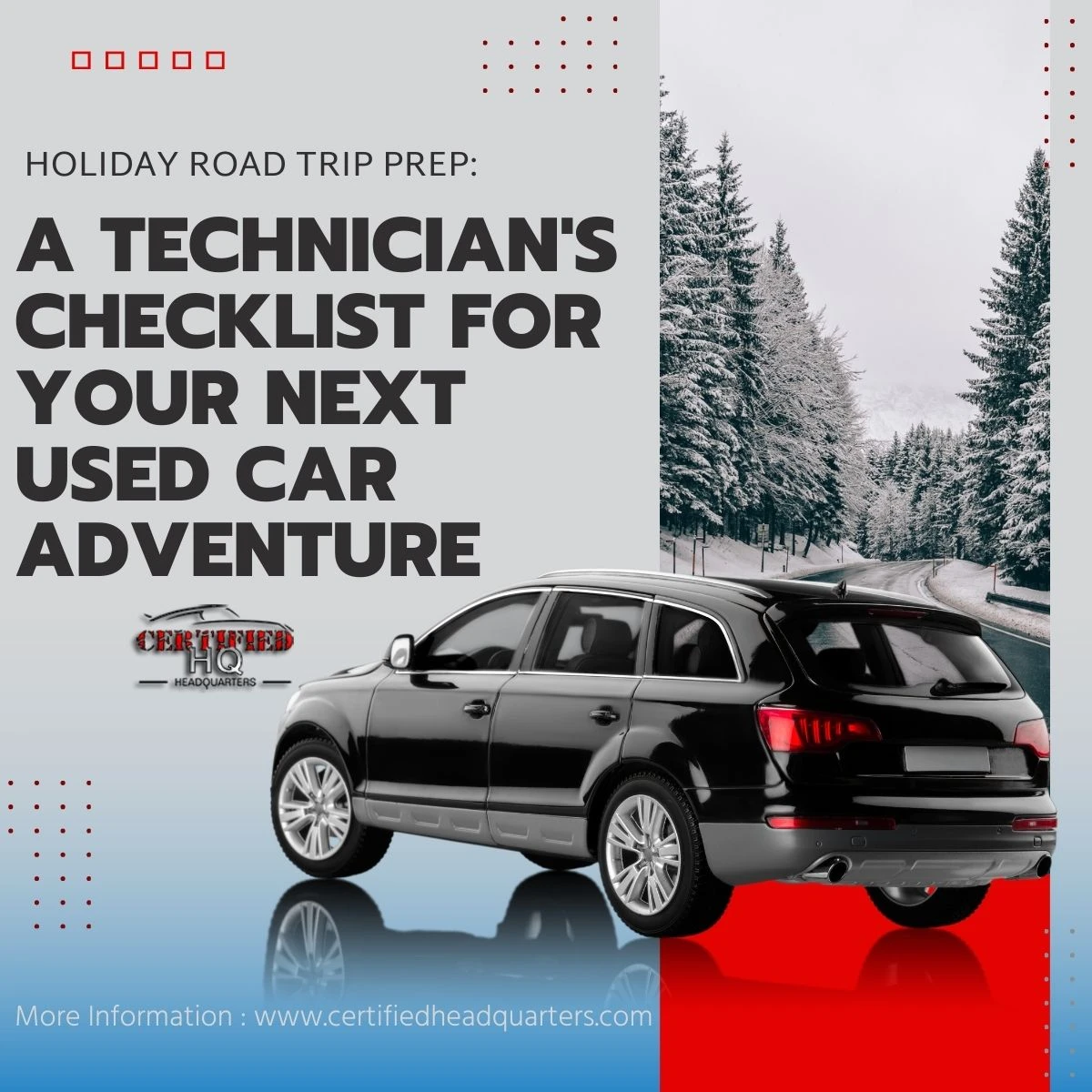 Holiday Road Trip Prep: A Technician's Checklist for Your Next Used Car Adventure